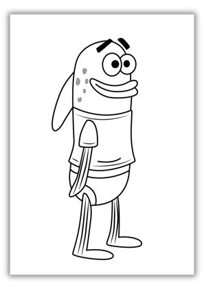 spongebob color sheet