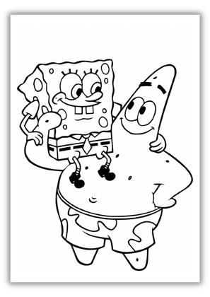 coloring pages spongebob and patrick