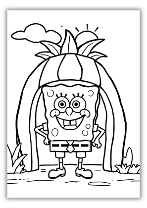 sponge bob colouring