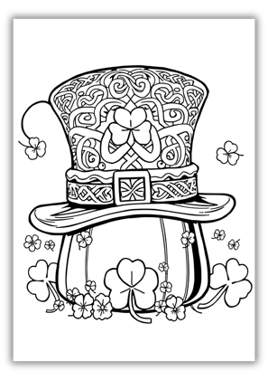 Leprechaun Hat Coloring Page