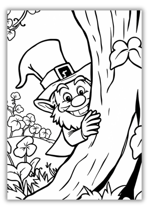 Free Printable Leprechaun Coloring Pages