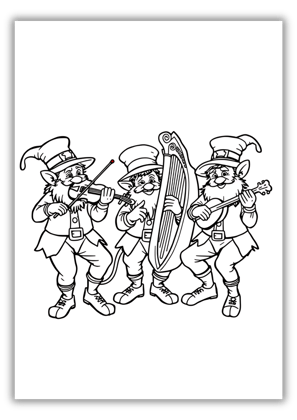 Leprechaun Coloring Page Printable