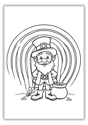 Leprechaun St Patrick's Day Coloring Pages