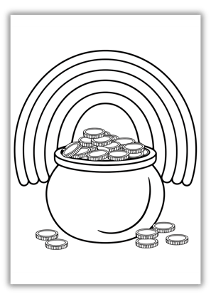 Pot of Gold Coloring Pages