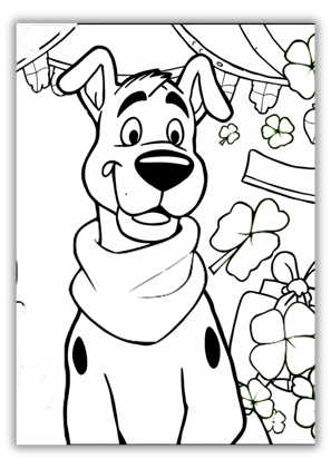 Scooby Doo St Patricks Day Coloring Pages