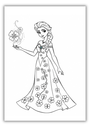 Frozen St Patricks Day Coloring Pages