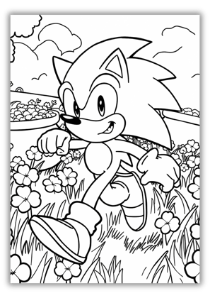 Sonic St Patricks Day Coloring Pages