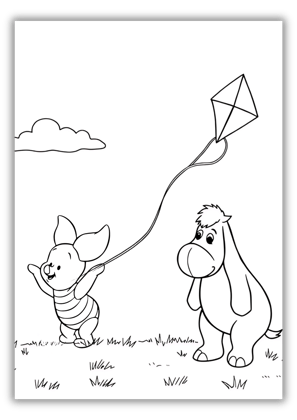 piglet and eeyore coloring pages