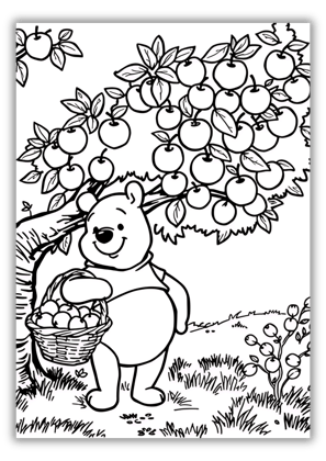 classic pooh coloring page