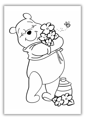 winnie the pooh bear coloring pages