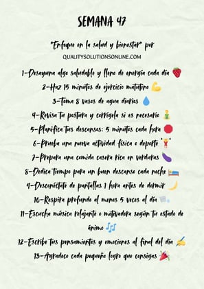 Listado de Tareas Propuestas