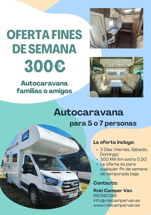 oferta fin de semana autocaravana