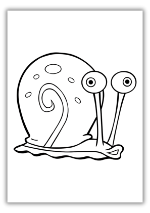 sponge bob gary coloring pages