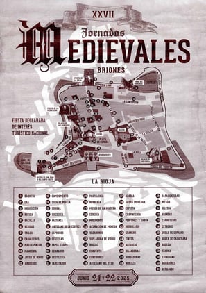 Medieval Briones 2025. Cartel