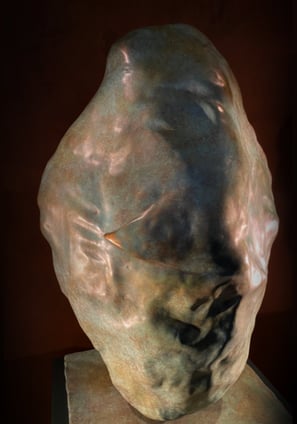 Bronze sculpture centrepiece created by Lumai Studio for The Falcon interior anchoring space with el