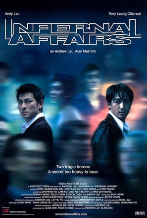 Poster for 'Infernal Affairs' screening hosted by Auckland International Film Club