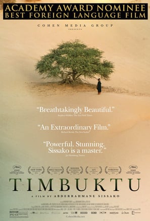Poster for Abderrahmane Sissako's 'Timbuktu' screening hosted by Auckland International Film Club