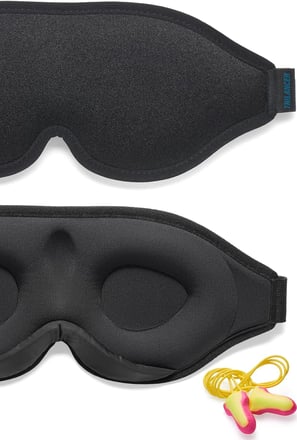 Máscara de Dormir para Homens e Mulheres bloqueia 100% da luz, ideal para dormir, meditar ou descansar em viagens