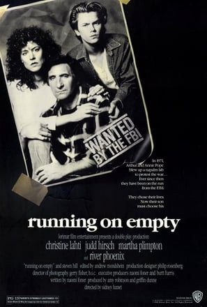 Poster for 'Running on Empty' screening hosted by Auckland International Film Club.