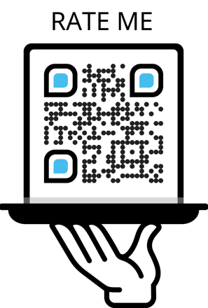 wiederverwendbarer qr-code - beispiel RATING Kampagne