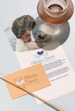 Mise en situation (mockup) pour l'entreprise Othala Canin
