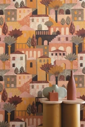 collection papier peint aventura maison casamence maisons multicolores