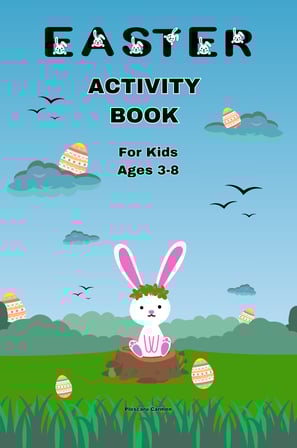 Easter activity book for kids ages 3-8 , Tracing words, coloring, dot-to-dot, eternalsoulwriter.com