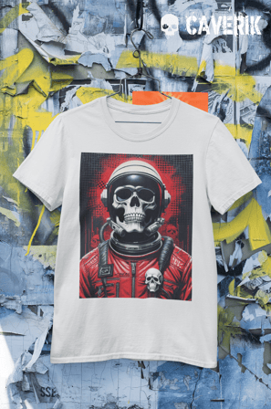 Caveira no Streetwear: Camiseta de Moda Urbana pela Cavérik