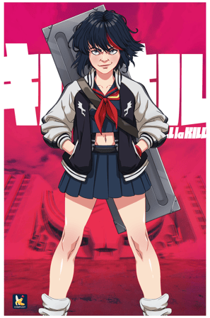 Ryuko Matoi kill la kill anime available for purchase at chimploot.com