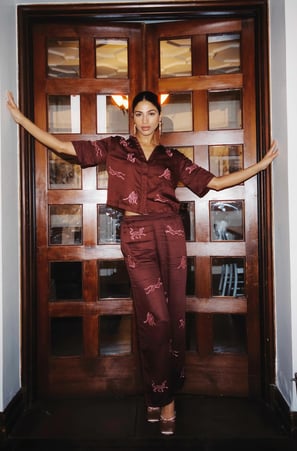 luxury pajama set short sleeve