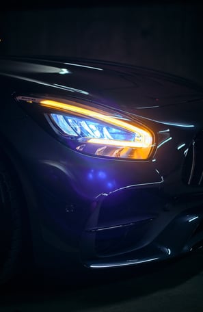 Mercedes GT AMG headlights
