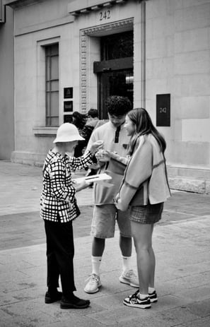 Peter Pickering photographs strangers in Perth streets.