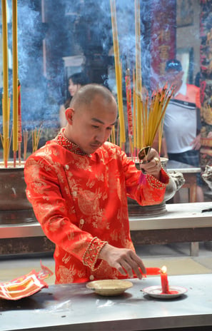 A Smoking Monk in Vietnam