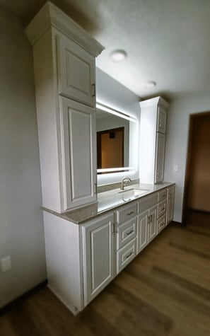 Custom White Vanity