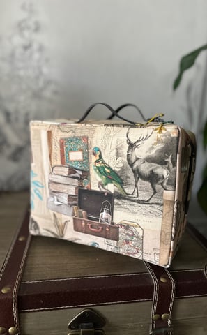 Vanity de toilette motif voyage et nature 