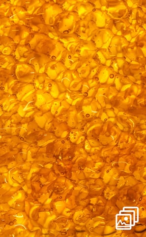 a close up of honey