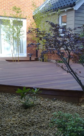 Hardwood balau decking in norwich