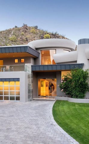 modern aluminum tempered glass garage doors