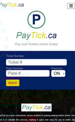 Pay Condominium Tickets On-line at PayTick.ca