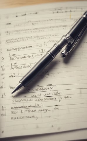 black retractable pen on white printer paper