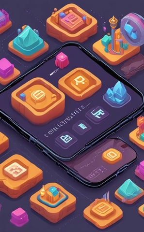 Three golden cryptocurrency coins are displayed on a textured surface resembling small brown bricks. The coins represent Bitcoin, Dogecoin, and Ethereum, each bearing their distinct symbols and inscriptions.