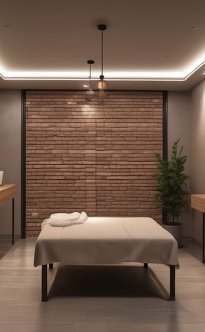 A charming two-story building with teal window frames and doors set against a white facade. The brown roof complements the neatly trimmed plants that line the patio. A street runs in front with a zebra crossing and yellow-black striped curbs. A signboard advertises the availability of both air-conditioned and non-air-conditioned rooms.