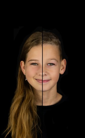 Duoportretten split face