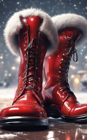 bokeh photography of Santa Claus