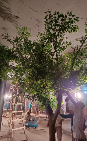 Artificial Ficus plant making on your demand