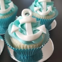 Anchor cupcakes