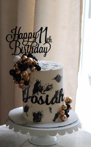 a cake with a happy birthday message on it