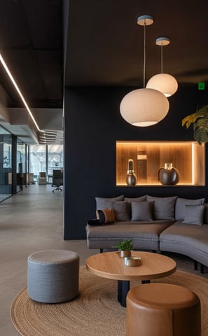 Remodelación de sala de reuniones con muebles ergonómicos