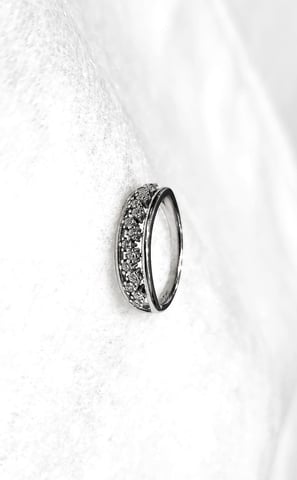 CZ Diamond Studded LW Vintage Ring