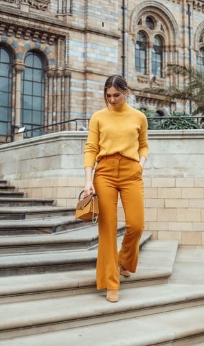 Outfit en color mostaza